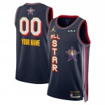 All-Star 2025 Trikot Benutzerdefinierte Jordan Navy Swingman - Herren